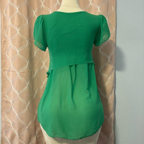Green Women's blouse, size M - Picture 2 of 3